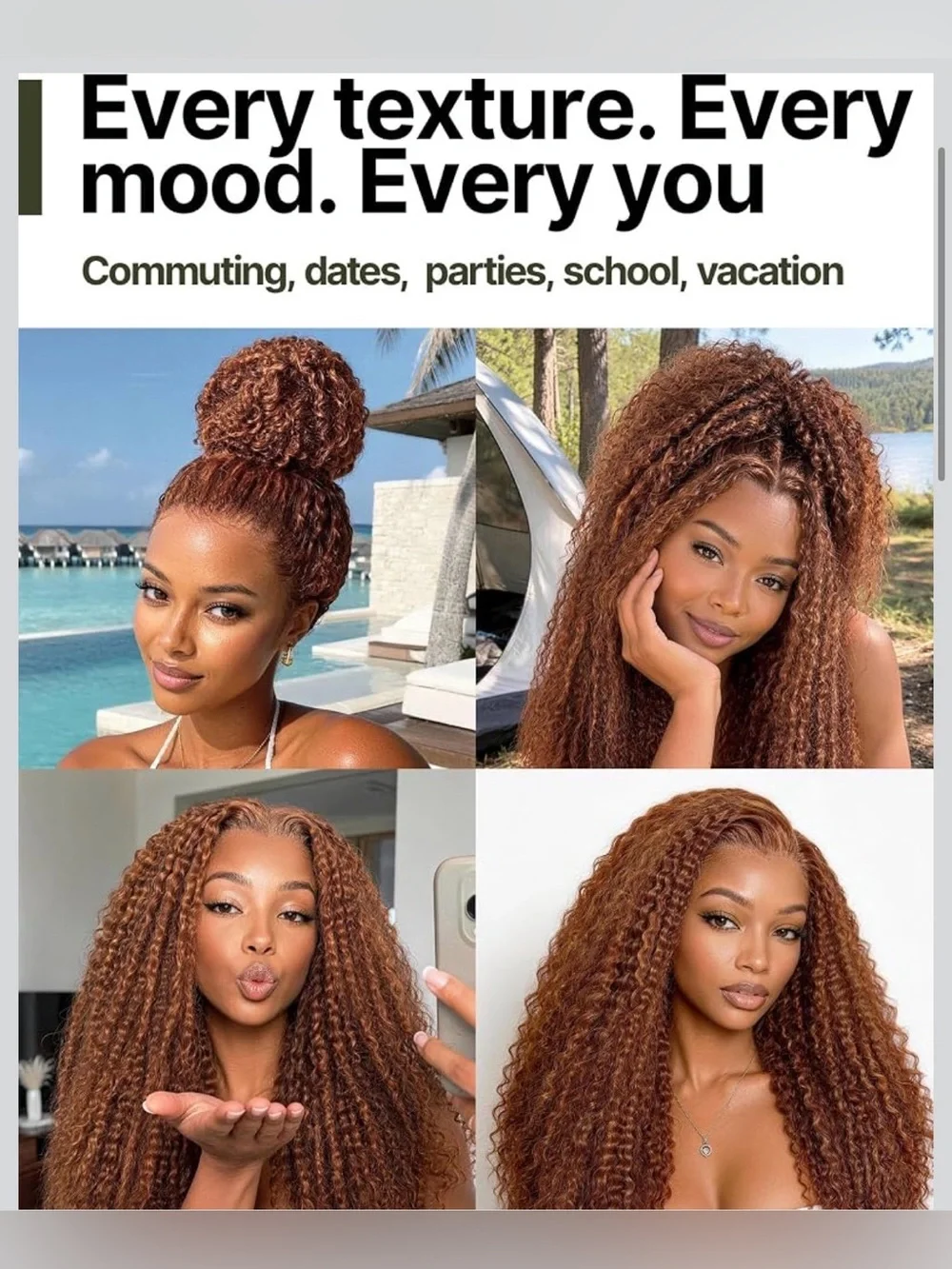 N/A kinky curly